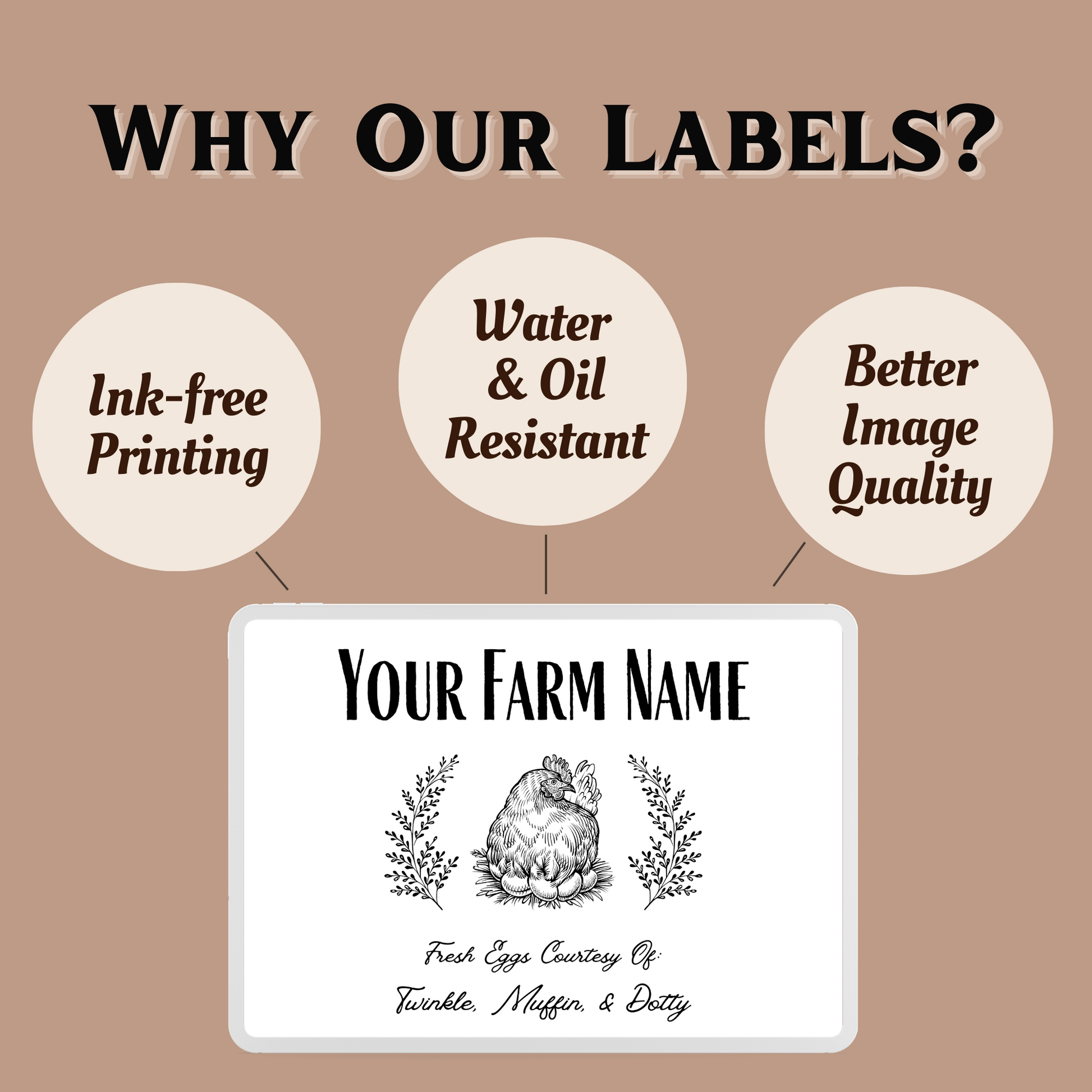 Egg Carton Label, 4 egg-carton-label-4-x-3-pre-printed-fully-customizable-tradition-labels